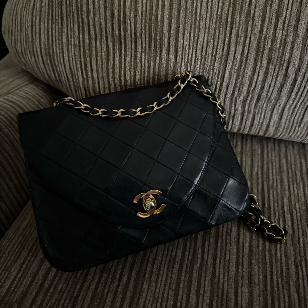 Chanel Flap Bag with Gold Chain
